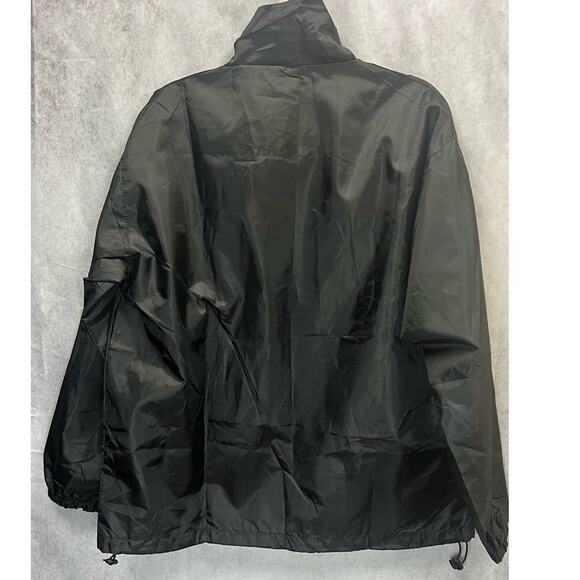 Vintage USA Olympics Mens Spell Out Full Zip Windbreaker Jacket Black Size XL - Picture 2 of 9